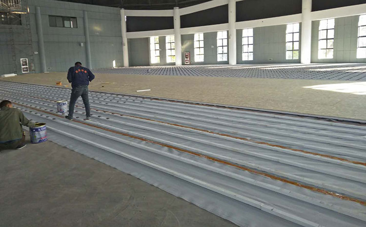 銀川楓木體育木地板施工